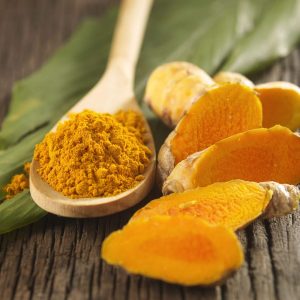 Dried sliced tumeric