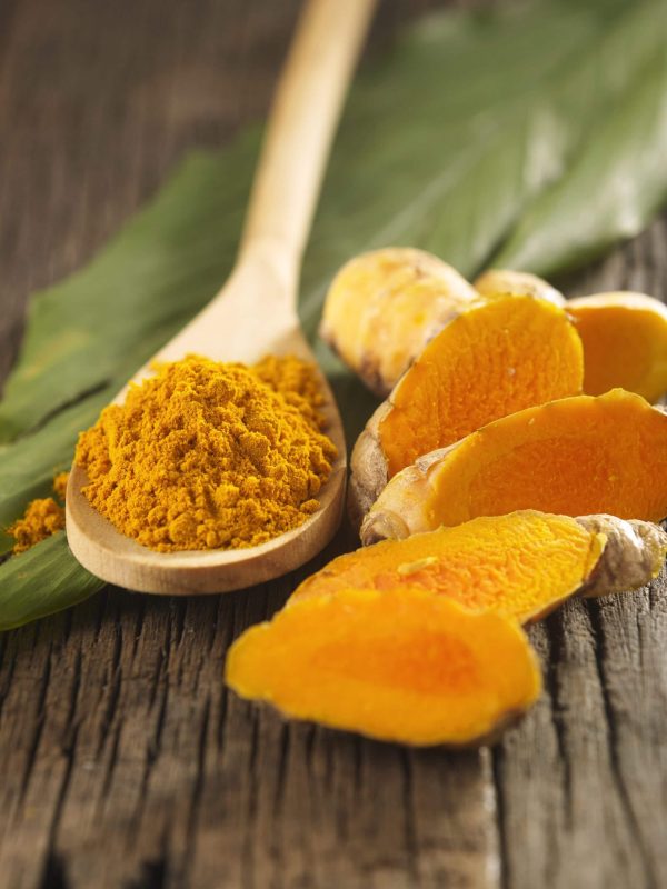 Dried sliced tumeric